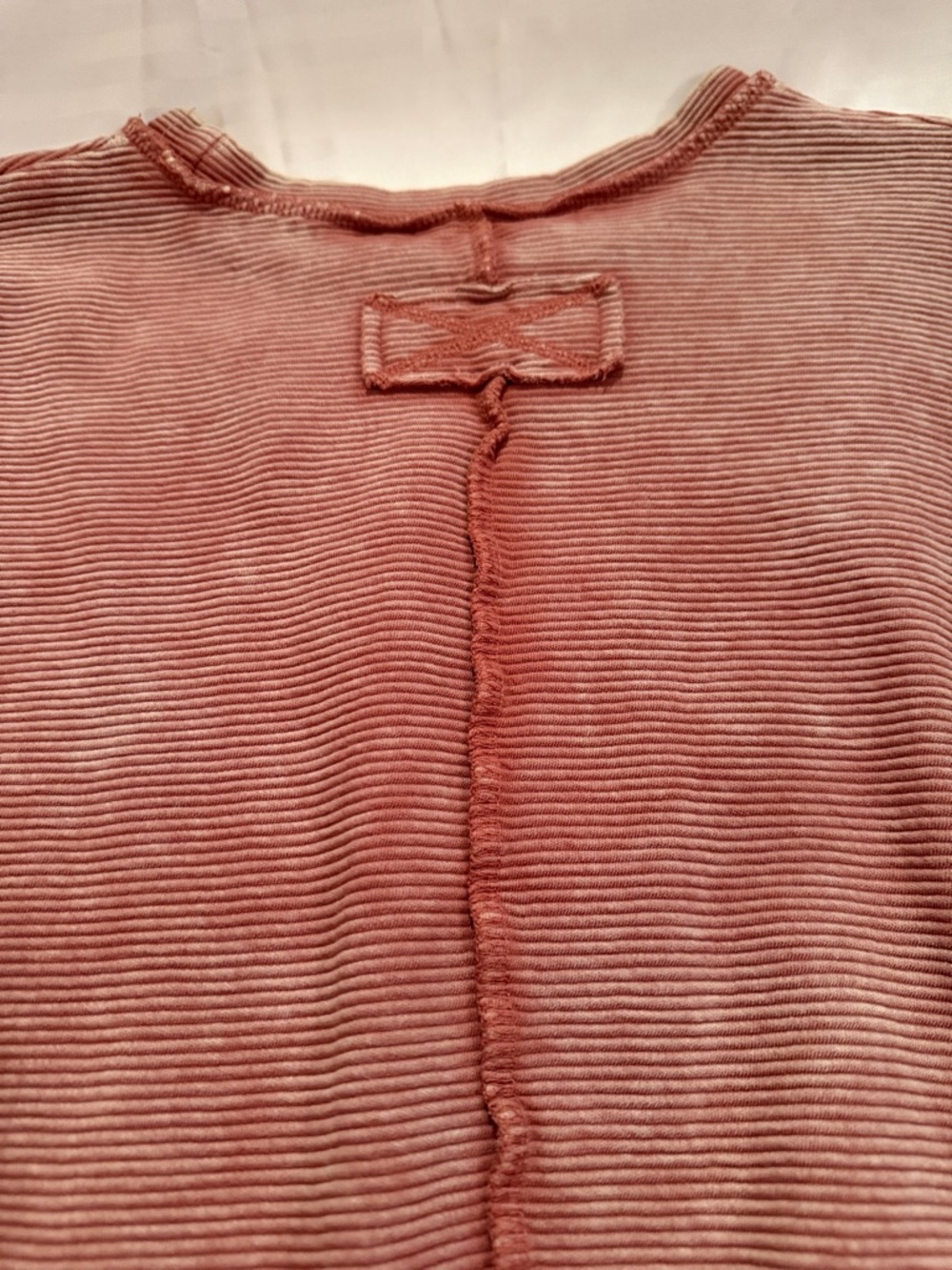 Zenana Outfitters Dusty Rose Ribbed Top - Picture 9 of 10